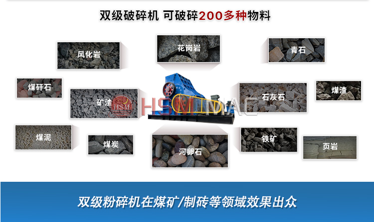 鐵礦石用破碎機 1080型雙級粉碎機 中型雙級無篩底粉碎機 
